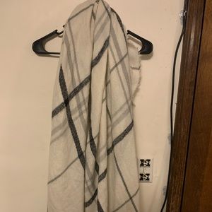 oversized plaid scarf